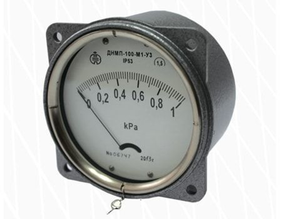 Тягомер ТММП-100 М1 -10 кПа кл.1,5 (СПСЗ)