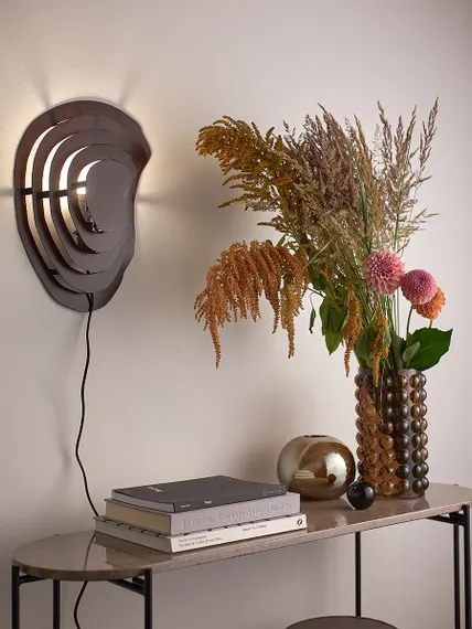 Ваза molecule, 28 см, сепия