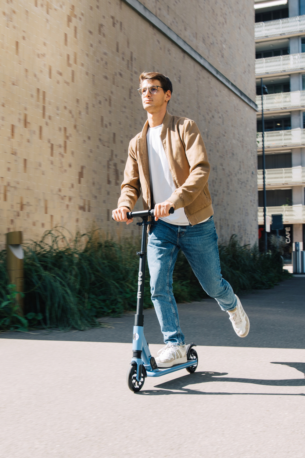 Самокат Micro Sprite Suspension голубой