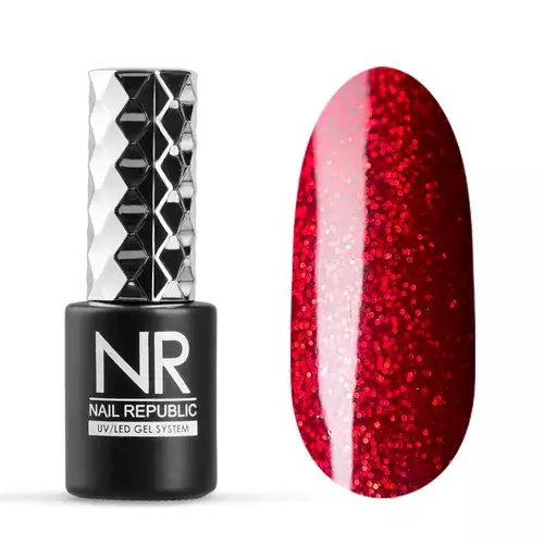 Nail Republic Гель-лак 433 Мерцающий рождественский, 10 мл