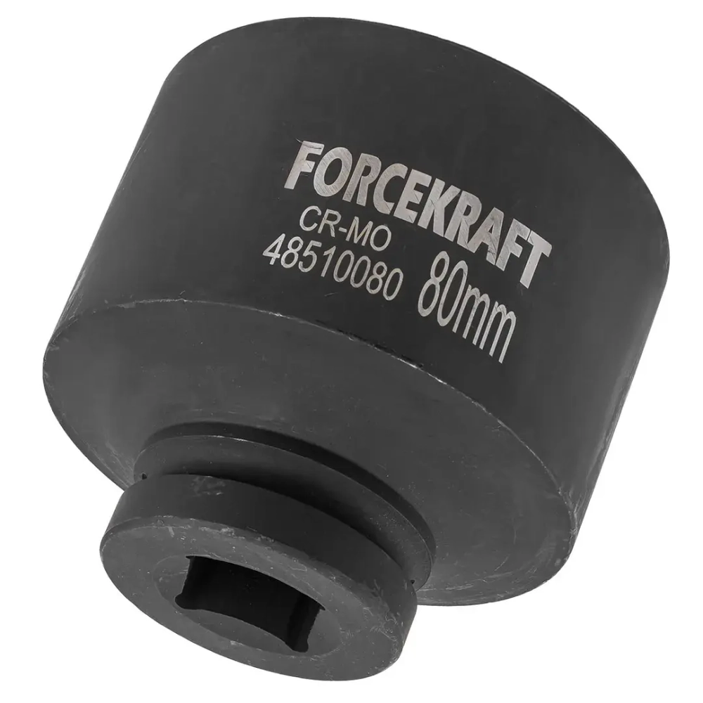 Головка ударная глубокая 1'', 80мм (6гр) FORCEKRAFT FK-48510080