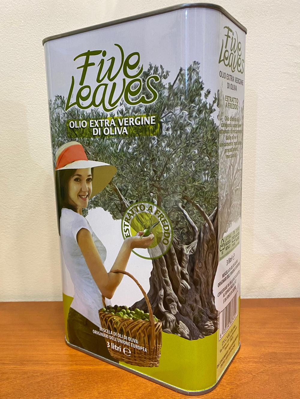 Оливковое масло Carmela di Caro Extra Virgin  3 литра в жестяной канистре Италия