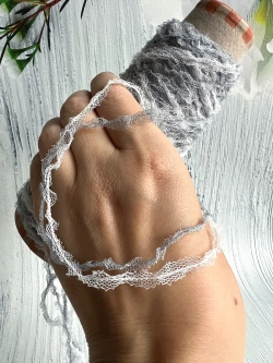 пряжа для вязания травка пушистая сетка