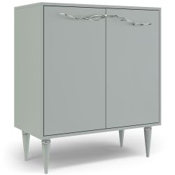 Комод Арт Колор matte Классик Сильвер с 2 полками Серый дым матовый