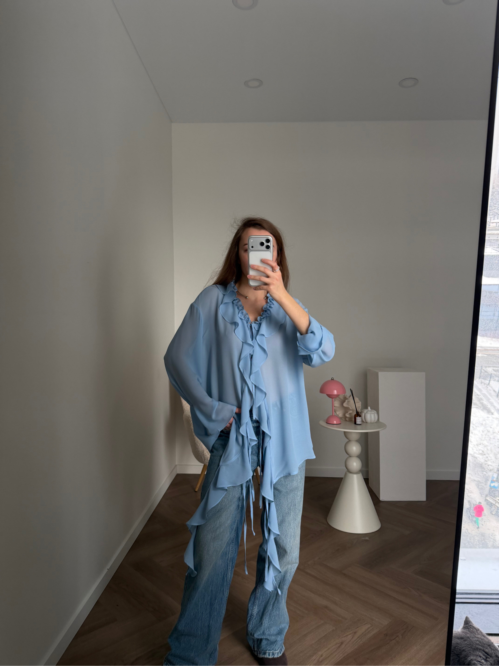 Блуза Flow голубой