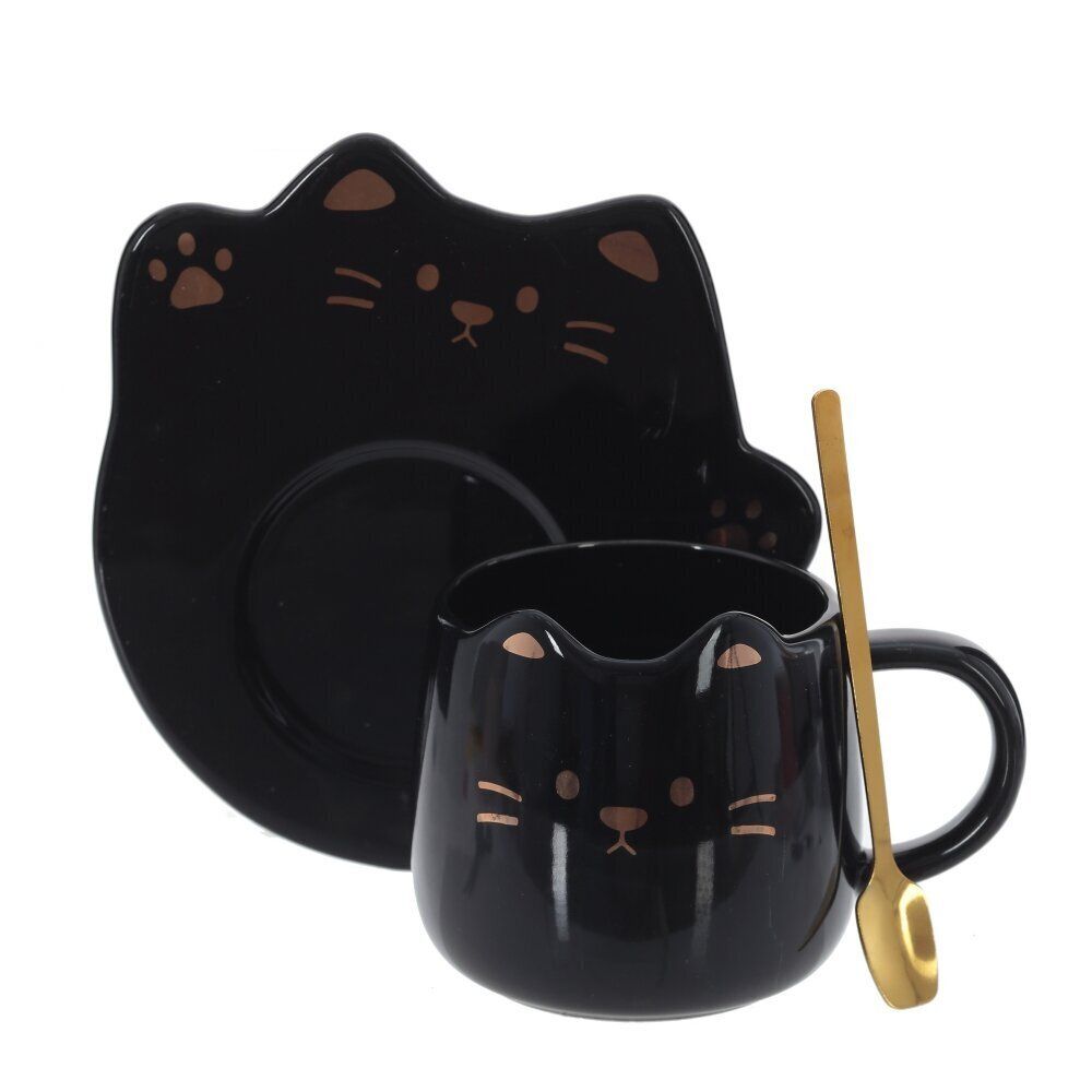 GAEM Кружка с блюдцем и ложкой, 300 мл, L16 W15 H10 см