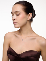 Колье "Cube pearl" Silver