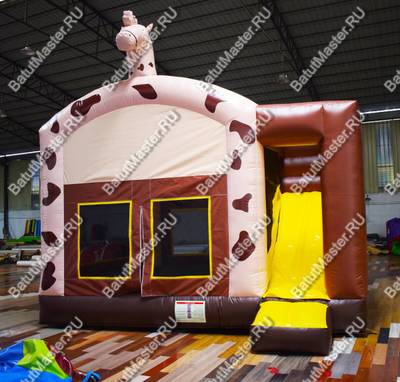 Коммерческий надувной батут "Чемпион", 5*5*4,5 м.