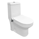 Унитаз-моноблок Azario Brusco AZ-1085B с крышкой-сиденьем микролифт, белый