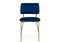 Стул на металлокаркасе Armond dark blue / gold