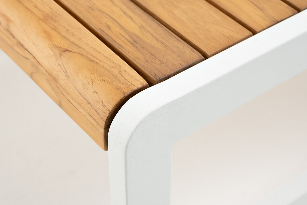 Комплект кофейных столов из алюминия MAYA белый