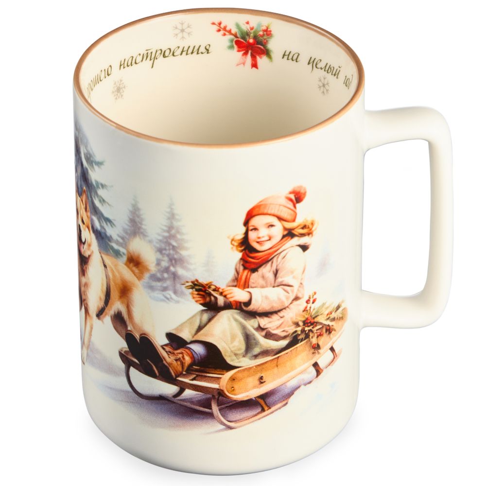 КРУЖКА LEFARD "ХОРОШЕГО НАСТРОЕНИЯ НА ЦЕЛЫЙ ГОД" 400МЛ