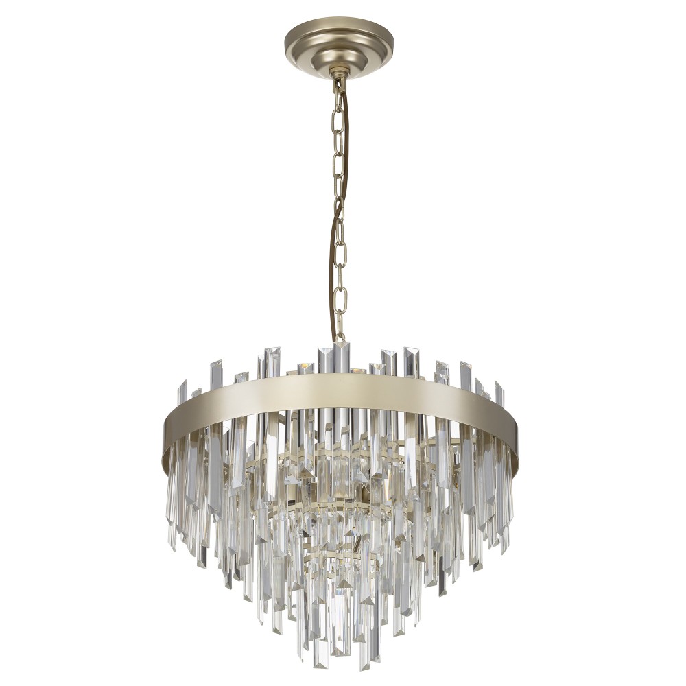 Citilux Лаура CL301262 Люстра хрустальная подвесная Шампань