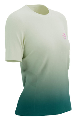 Женская теннисная футболка Compressport Performance Short Sleeve - разноцветный