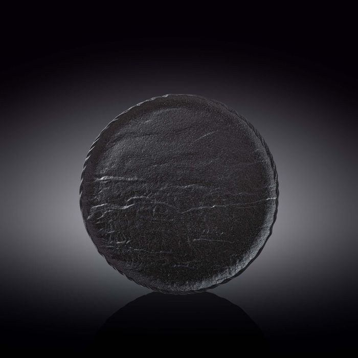 WILMAX Slatestone Фарфоровая тарелка круглая, WL-661125/A, 23 см, черный