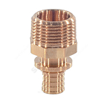 Муфта для PE-X труб аксиальная бронза Дн 16х3/4" НР RAUTITAN RX+ Rehau 14563121001 (13660501001)