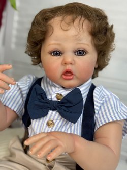 Кукла Реборн мягконабивная 60см в пакете (FA-422)