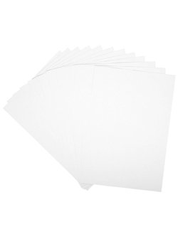 Картон белый для творчества А4, 12 листов, немелованный (Нкн12б_28644)