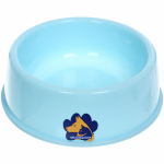 Миска пластиковая «КоТиК», цвет голубой, 15*5см /300мл