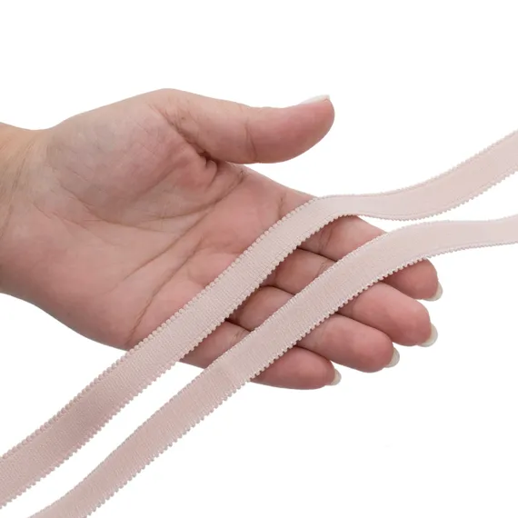 Резинка бретелечная серебристый пион 15 мм (цв. 168), 612/15