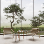 Кресло лаунж металлическое с подушкой Scab Design Dress Code Fashion Indoor, тортора, бежевый