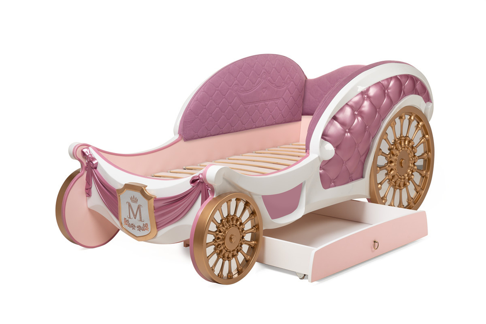 Детская кровать-карета Рапунцель для девочек