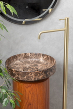 Напольный смеситель для раковины Boheme Uno 107-MG Matt Gold