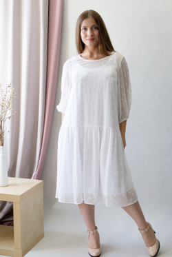 Платье женское 3296АП, горох #99Г053296АП