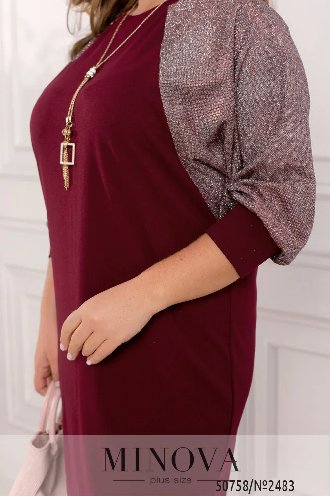 Платье 2483-бордо Minova