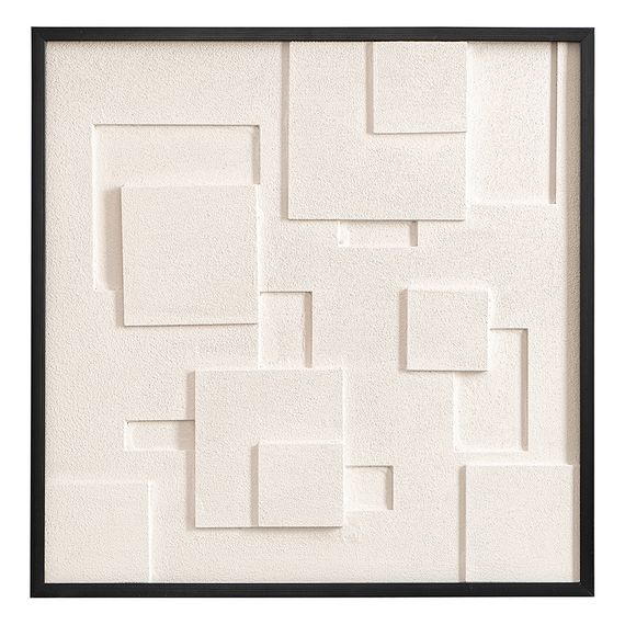 Фактурное панно с эффектом 3D Minimalism, 60х60 см, бежевый