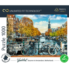 Puzzle "1000 UFT" - Autumn in Amsterdam, Netherlands_FSC Mix 70%