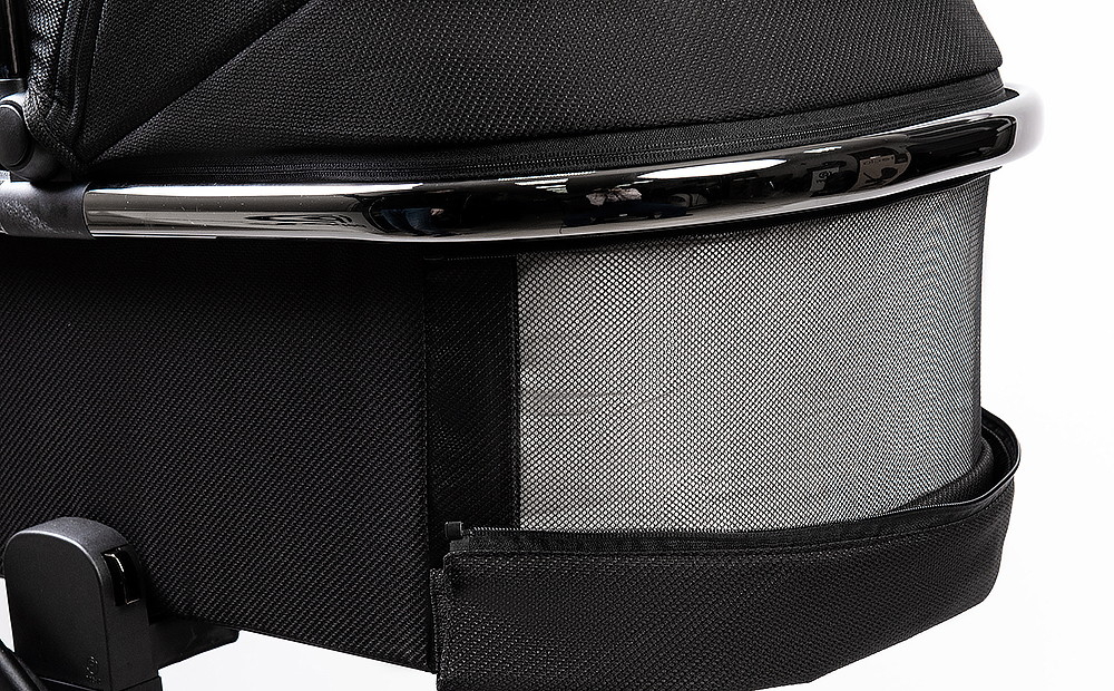 Детская коляска Peppy Tecla 3 в 1 с автокреслом Verona Beige Shadow Black Chrome Edition Черный