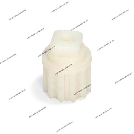 Втулка шнека мясорубки Delta, D верха 23,5мм, D низа 24мм, H-30мм, квадрат 14х14мм, внутр d-15,4мм