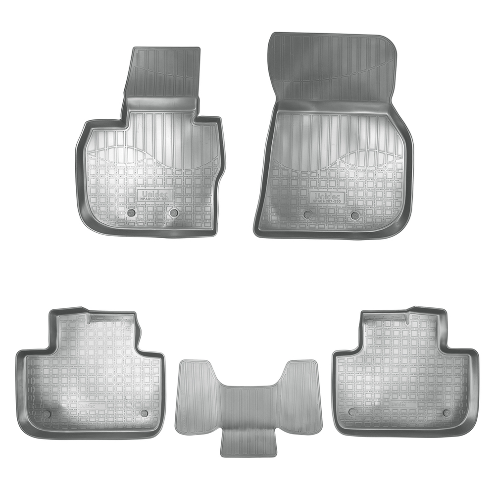 Ковры в салон Norplast/Unidec для BMW X3 III в кузове G01 (2017-), Серый, арт.NPA01-C07-550-G