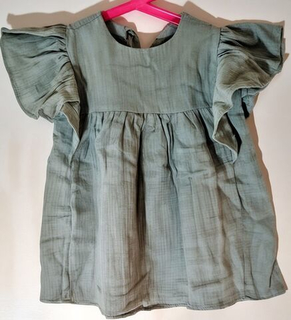 Детское платье, размер 30, цвет зелёный