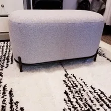 Банкетка Midnight 80 см светло-серая