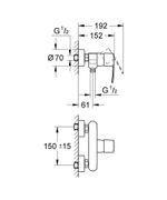 Смеситель для душа GROHE Wave Cosmopolitan 23208000