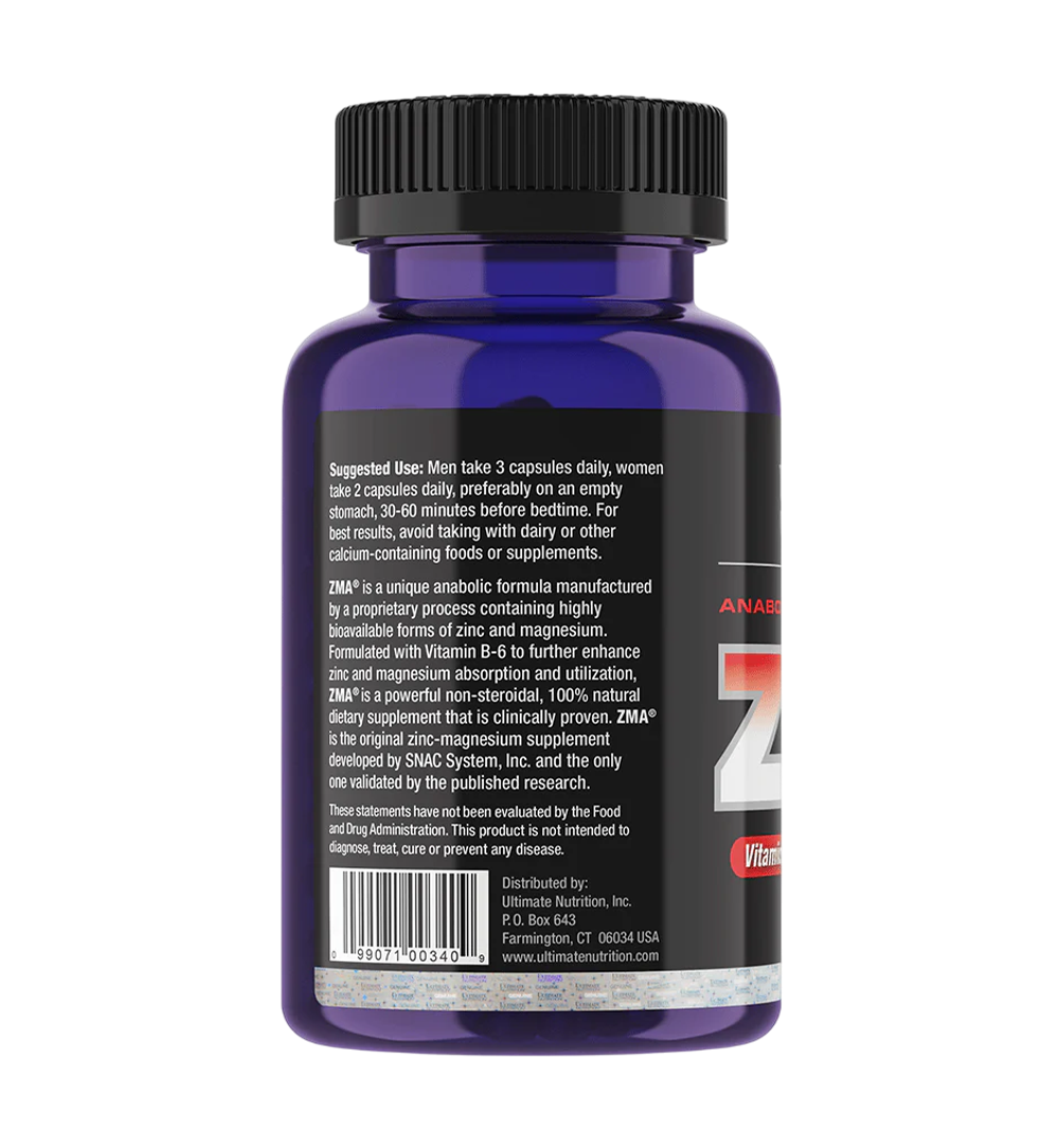 Ultimate Nutrition ZMA 90 Сaps , ЗМА Цинк Магний В6