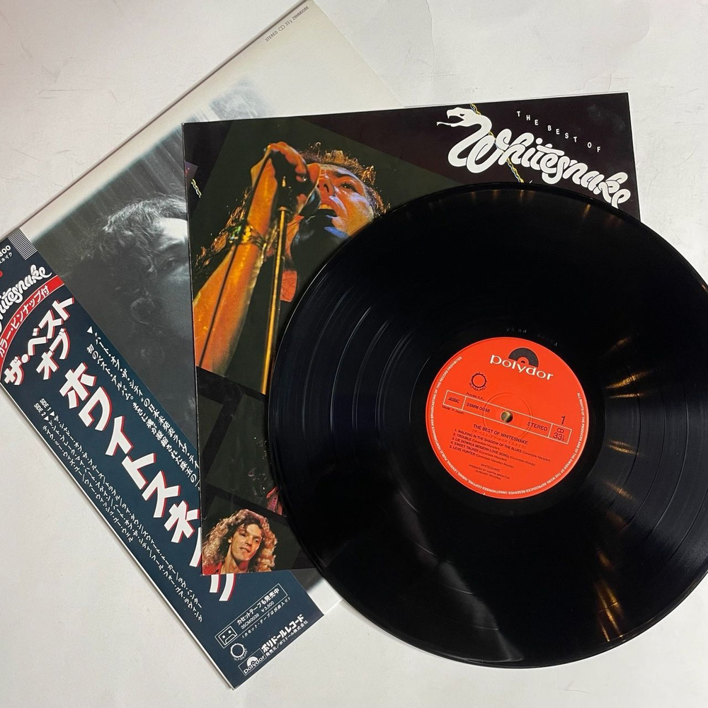 Винтажная виниловая пластинка LP The Best Of Whitesnake (Japan 1981) (Obi) Love Hunter