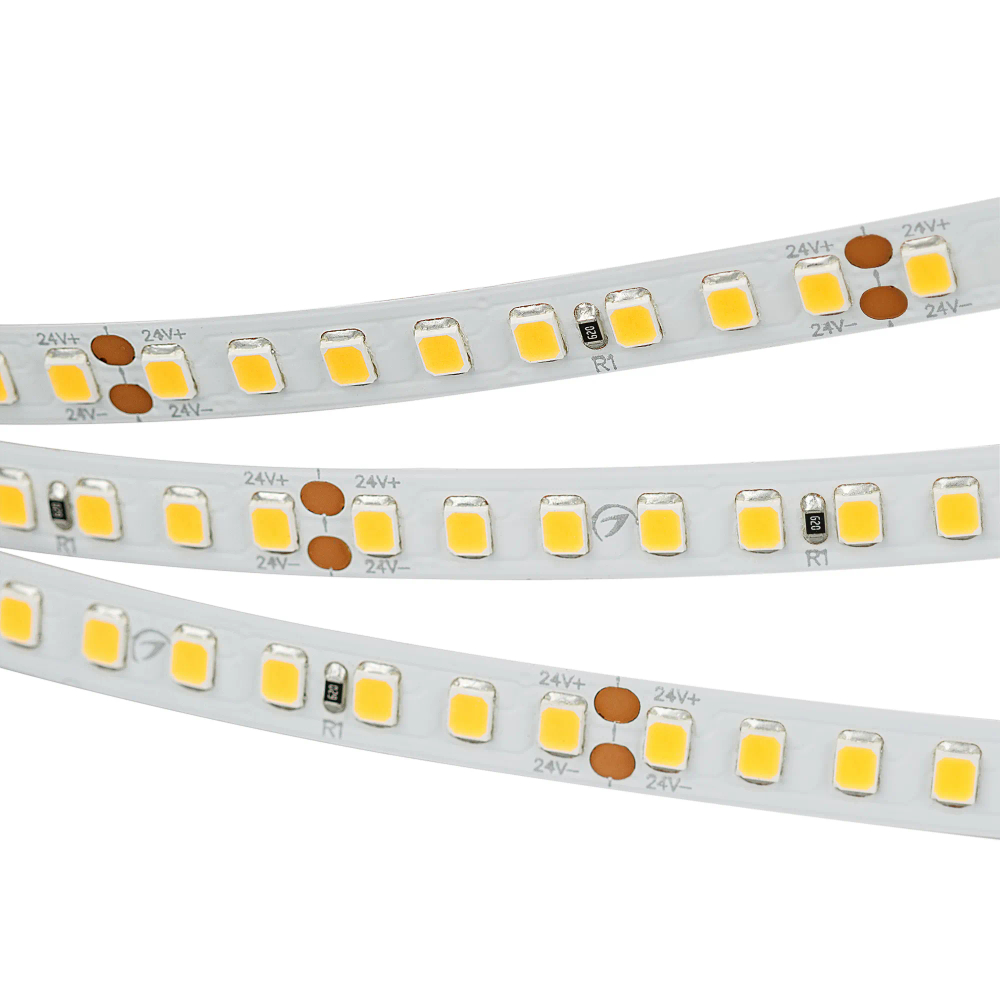 Светодиодная лента RT 2-5000 24V Day4000 2x (2835, 160 LED/m, LUX) (Arlight, 12 Вт/м, IP20) 024537(B)