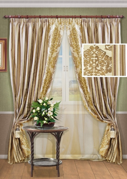 Шторы для гостиной и спальни: Мистраль (арт. K123-845)  -   450х275, (165х275)х2 см.