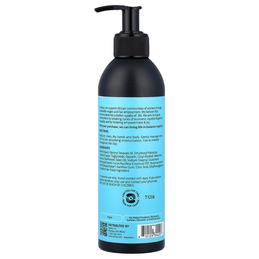 Ayeya, увлажняющий лосьон для тела, без отдушки, 354 мл (12 жидк. унций)