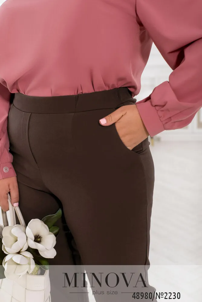 Брюки 2230-коричневый Minova
