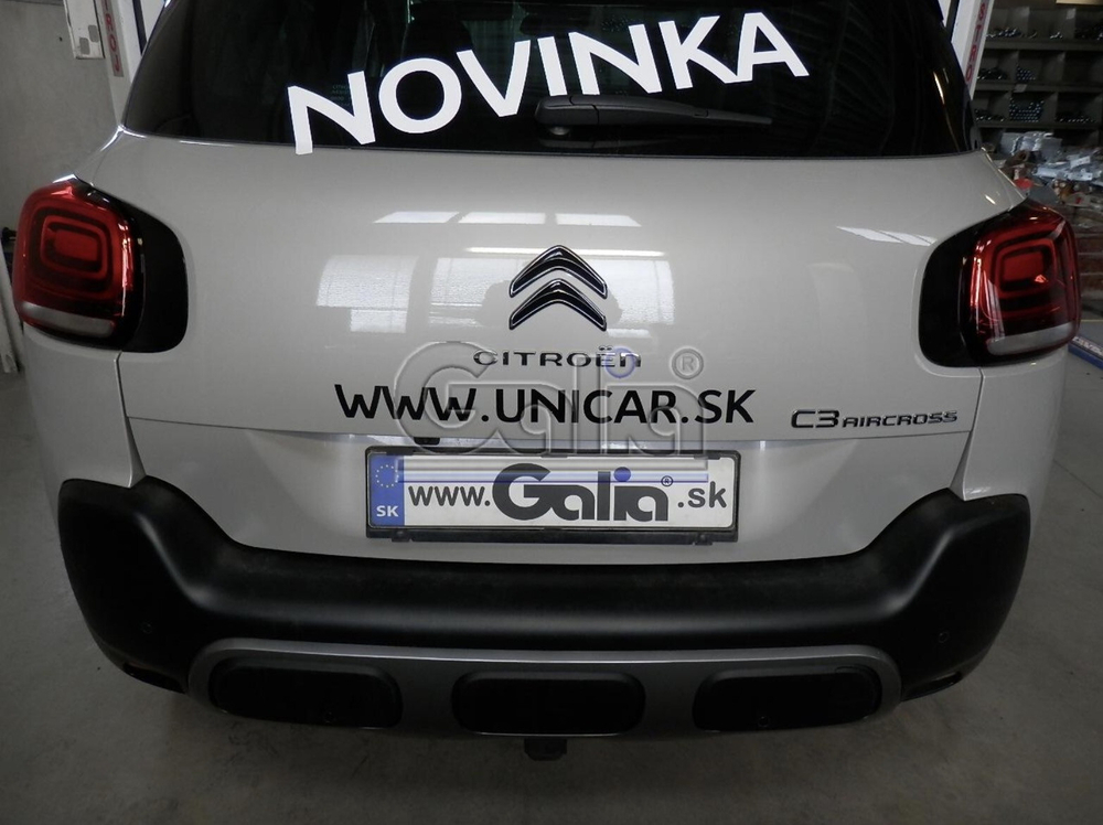 Фаркоп оцинкованный Galia C073C для Citroen C3 Aircross 2018-(паспорт и сертификат в комплекте)(без электрики)