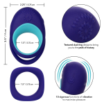 Эрекционное и опорное кольца Link Up Alpha (Цвет: синий)