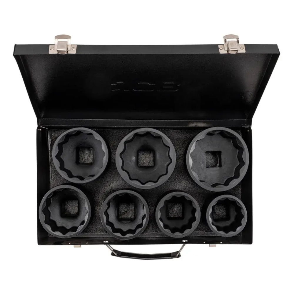 Головки ударные, набор 7пр., 1''(12гр.) JCB JCB-8071-9MPB