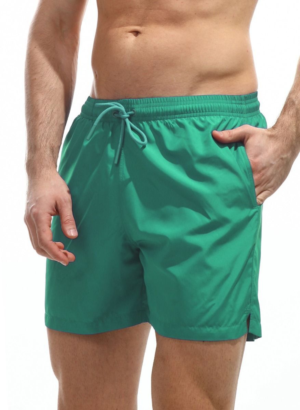 Мужские пляжные шорты из быстросохнущей ткани (Размер: XXL) (Цвет: черный)