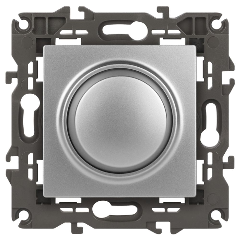 14-4101-03 ЭРА Светорегулятор поворотно-нажимной, 400ВА 230В, IP20, Эра Elegance, алюминий