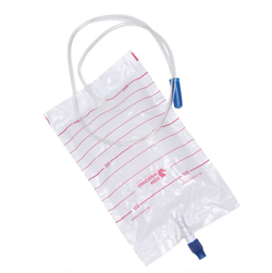 Мешок для сбора мочи прикроватный 1000 мл трубка 90см с прямым сливом UNICORNmed