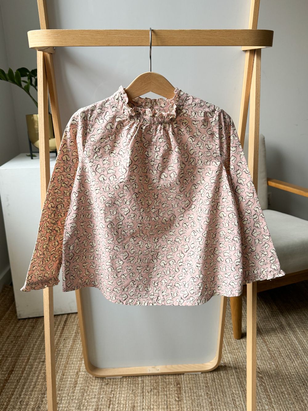 Хлопковая блузка Bonpoint, 116